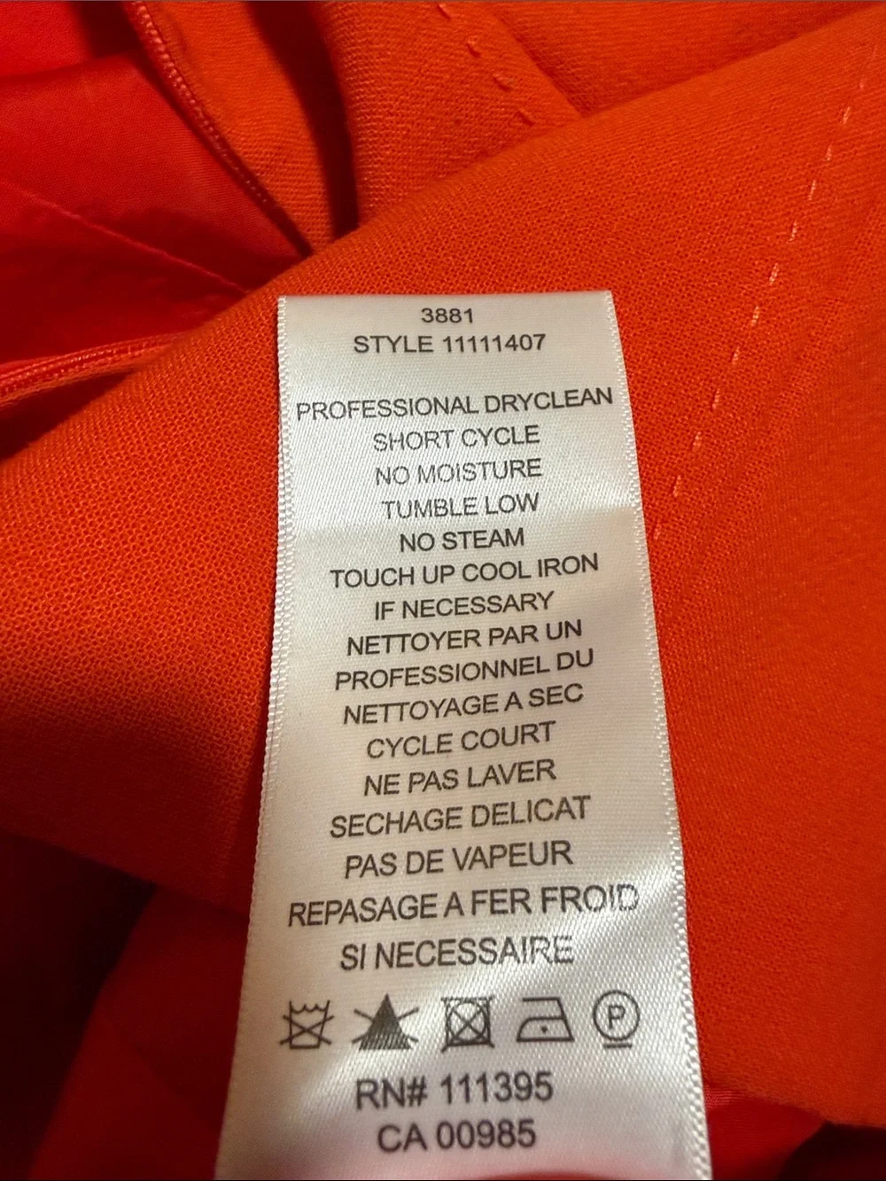 Tory Burch Bold Orange Sleeveless Sheath Dress